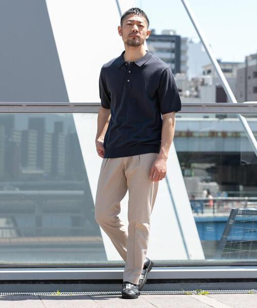 URBAN RESEARCH ROSSO MEN(アーバンリサーチロッソメン)の「『WEB限定』シルク混サマーニットポロシャツ(ポロシャツ・メンズ・グレー系その他/ブラウン/ブルー系その他・LARGE/MEDIUM)」の17枚目の写真