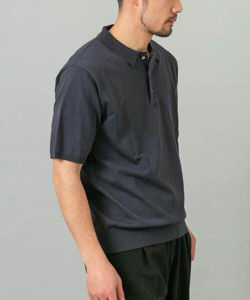 URBAN RESEARCH ROSSO MEN(アーバンリサーチロッソメン)の「『WEB限定』シルク混サマーニットポロシャツ(ポロシャツ・メンズ・グレー系その他/ブラウン/ブルー系その他・LARGE/MEDIUM)」の19枚目の写真