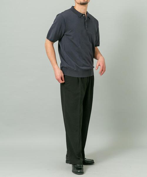 URBAN RESEARCH ROSSO MEN(アーバンリサーチロッソメン)の「『WEB限定』シルク混サマーニットポロシャツ(ポロシャツ・メンズ・グレー系その他/ブラウン/ブルー系その他・LARGE/MEDIUM)」の20枚目の写真