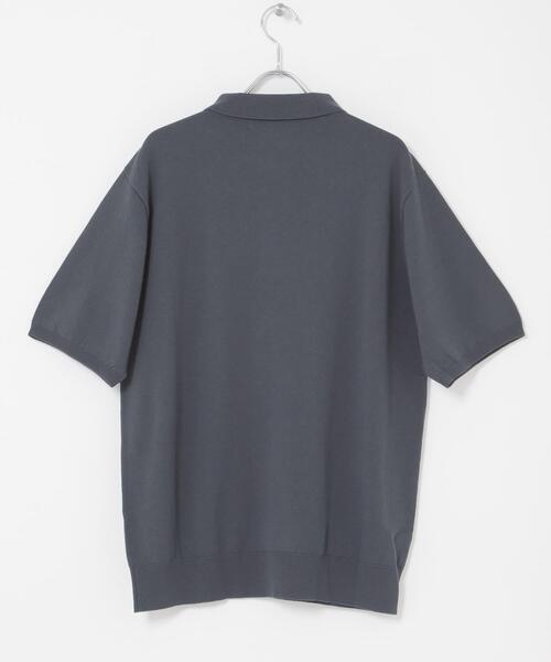 URBAN RESEARCH ROSSO MEN(アーバンリサーチロッソメン)の「『WEB限定』シルク混サマーニットポロシャツ(ポロシャツ・メンズ・グレー系その他/ブラウン/ブルー系その他・LARGE/MEDIUM)」の9枚目の写真