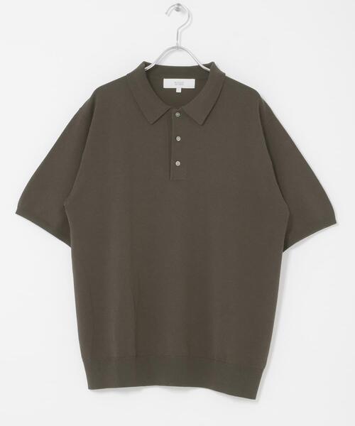 URBAN RESEARCH ROSSO MEN(アーバンリサーチロッソメン)の「『WEB限定』シルク混サマーニットポロシャツ(ポロシャツ・メンズ・グレー系その他/ブラウン/ブルー系その他・LARGE/MEDIUM)」の14枚目の写真