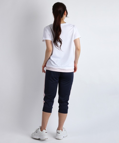 FILA（フィラ）の「FILA / フィラ 接触冷感 吸水速乾 UVカット トラックパンツ 七分丈 レディース（その他パンツ・レディース・ブラック/ネイビー・L/M）」の20枚目の写真