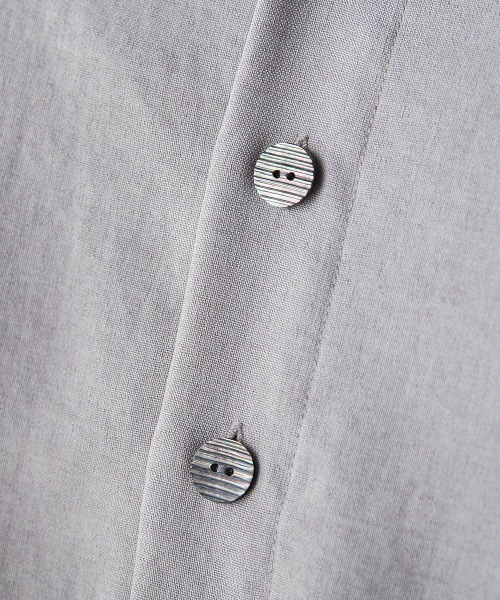 MAYSON GREY（メイソングレイ）の「【一瞬で楽とキレイを叶える】タンブラーオックスギャザー袖ブラウス≪手洗い可能≫（シャツ/ブラウス・レディース・ライトグレー/ネイビー/ピンク・M）」の13枚目の写真