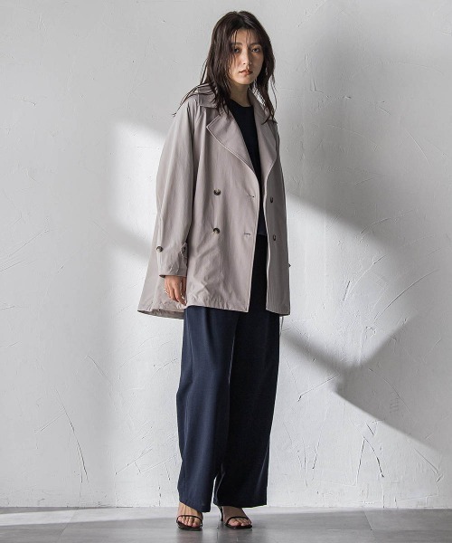 MAYSON GREY（メイソングレイ）の「【一瞬で楽とキレイを叶える】タンブラーオックスギャザー袖ブラウス≪手洗い可能≫（シャツ/ブラウス・レディース・ライトグレー/ネイビー/ピンク・M）」の21枚目の写真