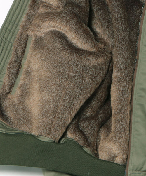 HOUSTON(ヒューストン)の「【HOUSTON】ヒューストン B-15D FLIGHT JACKET B15-A フライト ジャケット(MA-1・メンズ・セージグリーン・L/XXL/XL)」の3枚目の写真