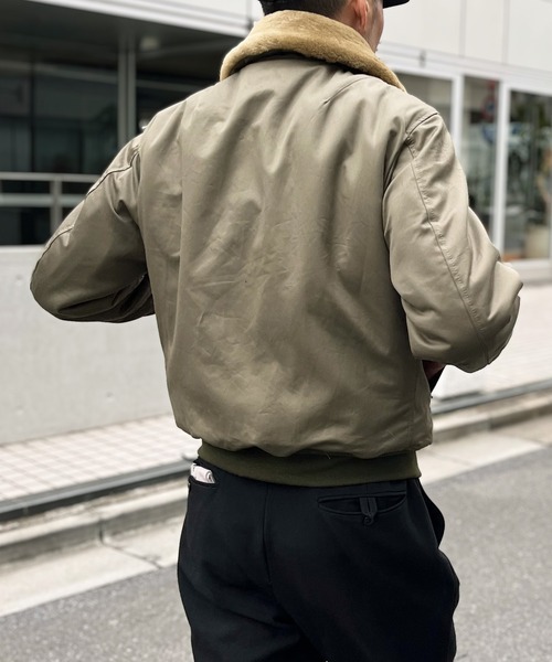 HOUSTON(ヒューストン)の「【HOUSTON】ヒューストン B-15D FLIGHT JACKET B15-A フライト ジャケット(MA-1・メンズ・セージグリーン・L/XXL/XL)」の9枚目の写真