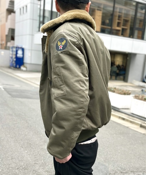 HOUSTON(ヒューストン)の「【HOUSTON】ヒューストン B-15D FLIGHT JACKET B15-A フライト ジャケット(MA-1・メンズ・セージグリーン・L/XXL/XL)」の11枚目の写真