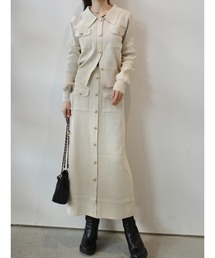 amel（エイメル）の「ゴールドボタンクラシックセットアップ/クリーム（セットアップ）」