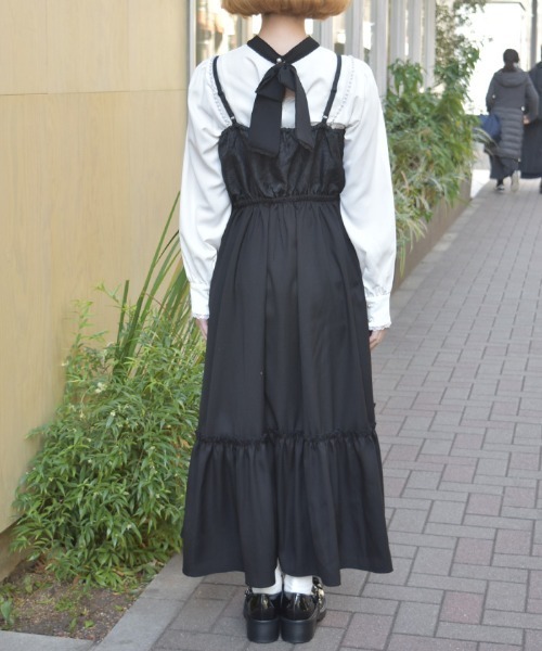 axes femme（アクシーズファム）の「ジャカード切替キャミワンピース（ワンピース・レディース・ホワイト/ブラック・FREE）」の19枚目の写真