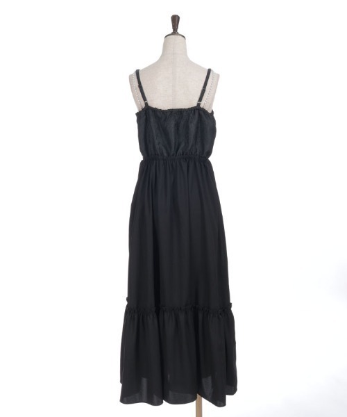 axes femme（アクシーズファム）の「ジャカード切替キャミワンピース（ワンピース・レディース・ホワイト/ブラック・FREE）」の14枚目の写真