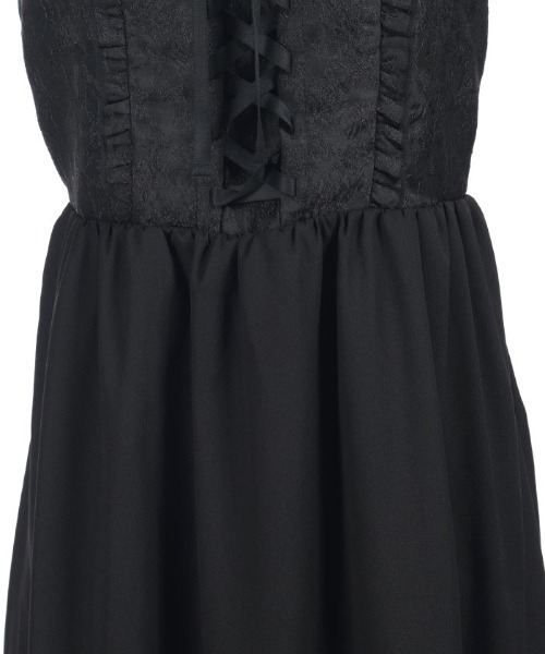 axes femme（アクシーズファム）の「ジャカード切替キャミワンピース（ワンピース・レディース・ホワイト/ブラック・FREE）」の17枚目の写真