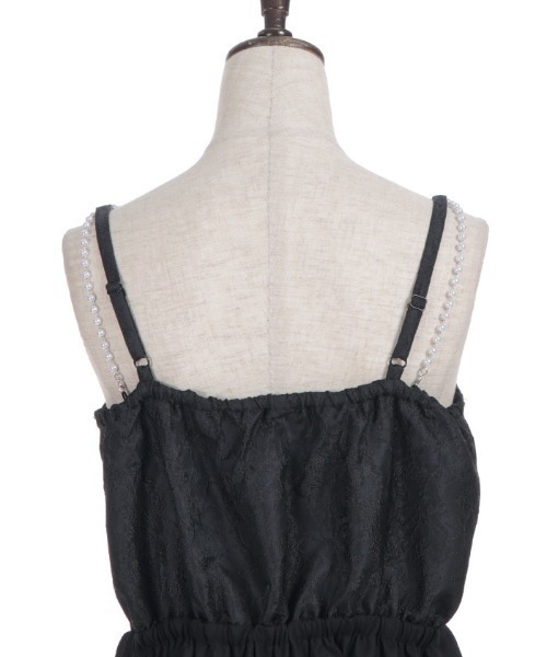 axes femme（アクシーズファム）の「ジャカード切替キャミワンピース（ワンピース・レディース・ホワイト/ブラック・FREE）」の18枚目の写真