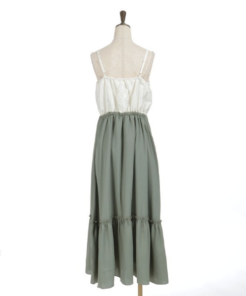 axes femme（アクシーズファム）の「ジャカード切替キャミワンピース（ワンピース・レディース・ホワイト/ブラック・FREE）」の11枚目の写真