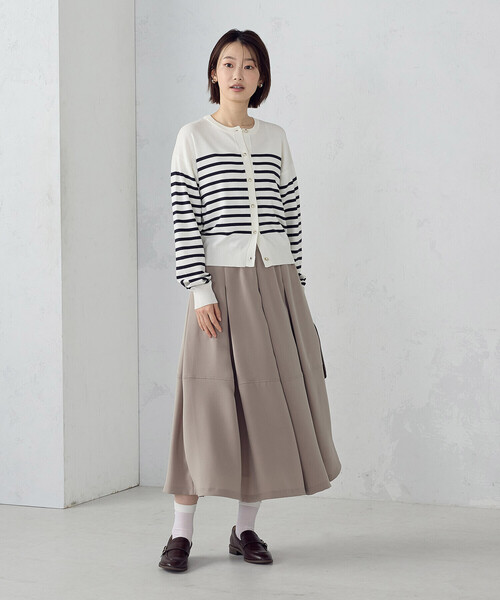 COMME CA ISM（コムサイズム）の「パネルボーダー ニットカーディガン（カーディガン/ボレロ・レディース・ブルー系その他/グレー系その他・FREE）」の11枚目の写真