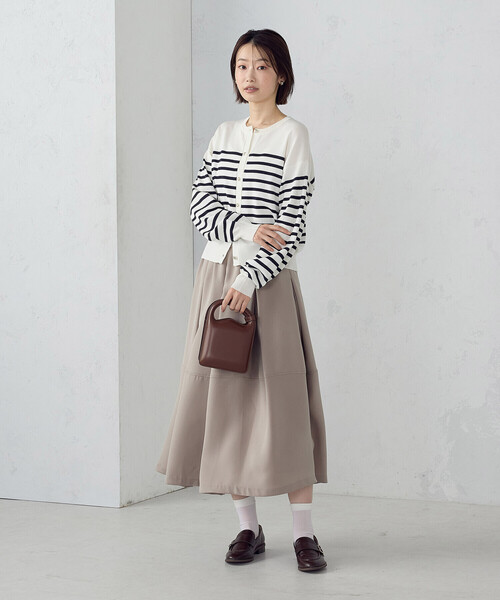 COMME CA ISM（コムサイズム）の「パネルボーダー ニットカーディガン（カーディガン/ボレロ・レディース・ブルー系その他/グレー系その他・FREE）」の12枚目の写真