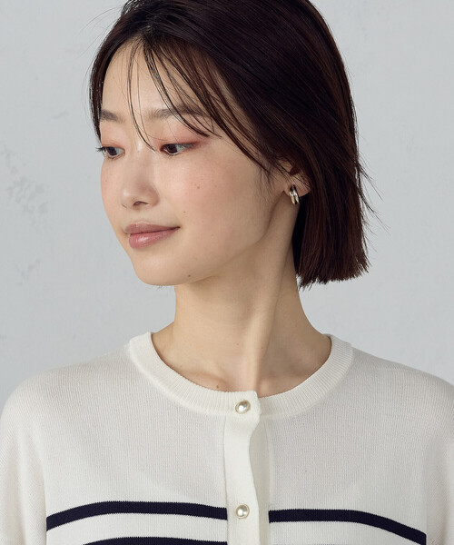 COMME CA ISM（コムサイズム）の「パネルボーダー ニットカーディガン（カーディガン/ボレロ・レディース・ブルー系その他/グレー系その他・FREE）」の19枚目の写真