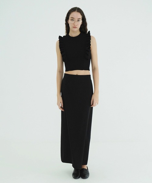 FRILL SLEEVE KNIT TOPS（ニット/セーター）｜CLANE（クラネ）の