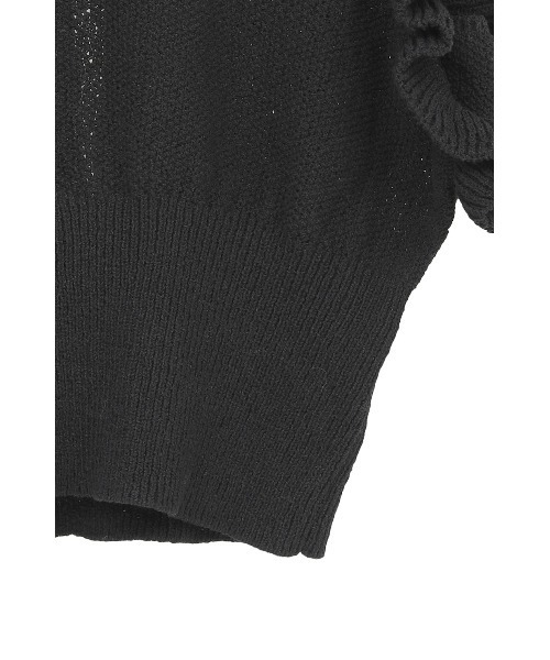 CLANE(クラネ)の「FRILL SLEEVE KNIT TOPS(ニット/セーター・レディース・アイボリー/レッド/ブラック・2/1)」の9枚目の写真