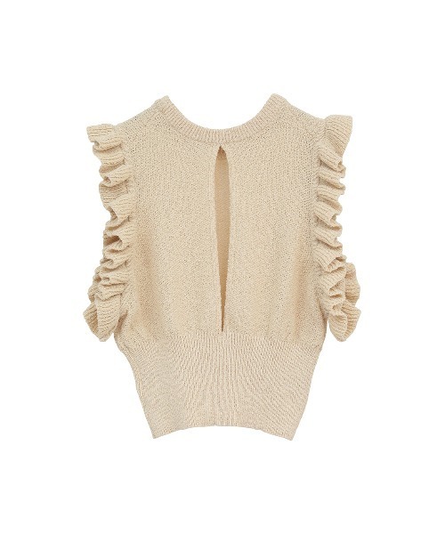 FRILL SLEEVE KNIT TOPS(ニット/セーター)|CLANE(クラネ)の FRILL SLEEVE KNIT TOPS(ニット/セーター)|CLANE(クラネ)の