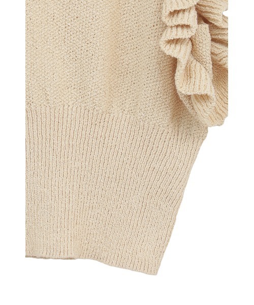 CLANE(クラネ)の「FRILL SLEEVE KNIT TOPS(ニット/セーター・レディース・アイボリー/レッド/ブラック・2/1)」の15枚目の写真