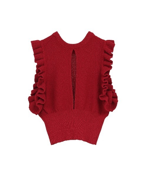 FRILL SLEEVE KNIT TOPS（ニット/セーター）｜CLANE（クラネ）の