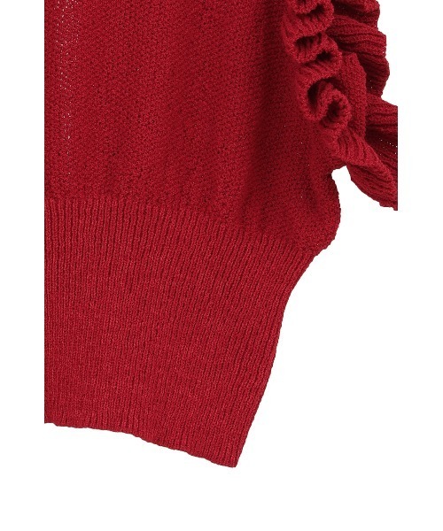 FRILL SLEEVE KNIT TOPS（ニット/セーター）｜CLANE（クラネ）の