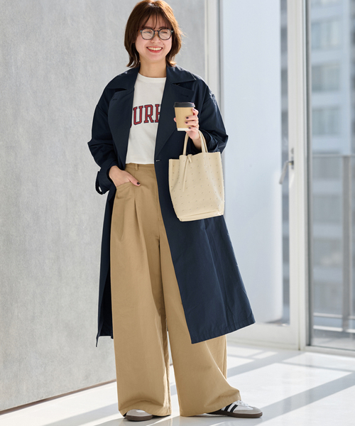 JOURNAL STANDARD relume（ジャーナルスタンダード　レリューム）の「《追加2》［洗濯機洗い可］コットンナイロンライトトレンチコート（トレンチコート・レディース・ネイビー/ベージュ・36/38）」の15枚目の写真