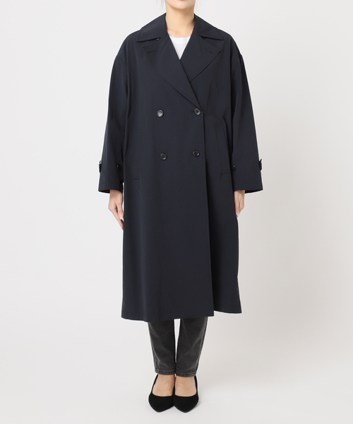 JOURNAL STANDARD relume（ジャーナルスタンダード　レリューム）の「《追加2》［洗濯機洗い可］コットンナイロンライトトレンチコート（トレンチコート・レディース・ネイビー/ベージュ・36/38）」の22枚目の写真