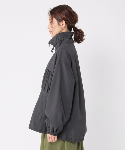 studio CLIP（スタディオクリップ）の「ダブルシャーリングZIPブルゾン（ブルゾン・レディース・ベージュ/チャコール・FREE）」の12枚目の写真