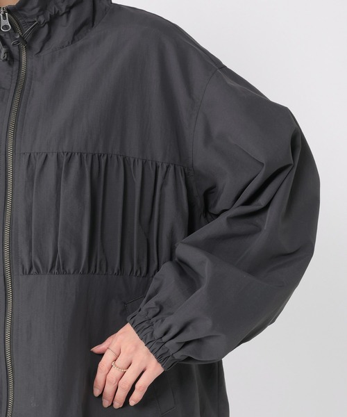 studio CLIP（スタディオクリップ）の「ダブルシャーリングZIPブルゾン（ブルゾン・レディース・ベージュ/チャコール・FREE）」の15枚目の写真