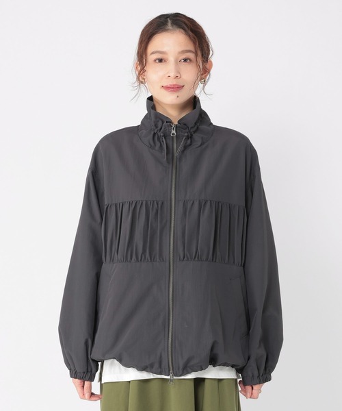 studio CLIP（スタディオクリップ）の「ダブルシャーリングZIPブルゾン（ブルゾン・レディース・ベージュ/チャコール・FREE）」の19枚目の写真