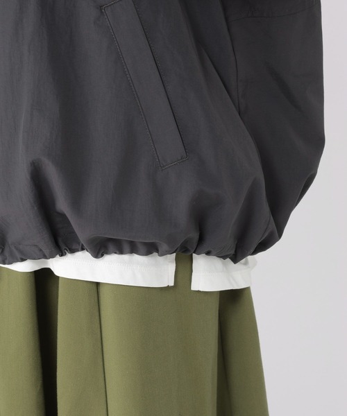 studio CLIP（スタディオクリップ）の「ダブルシャーリングZIPブルゾン（ブルゾン・レディース・ベージュ/チャコール・FREE）」の22枚目の写真