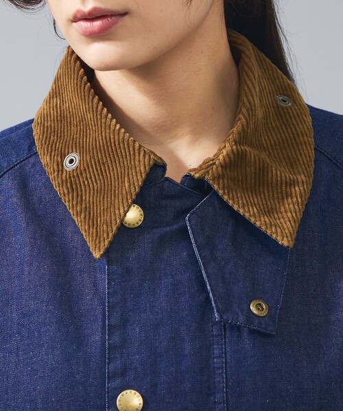 Barbour(バブアー)の「【BARBOUR / バブアー】TRANSPORT DENIM / トランスポート デニム カジュアルジャケット(ブルゾン・メンズ・インディゴブルー・38/40/42)」の14枚目の写真