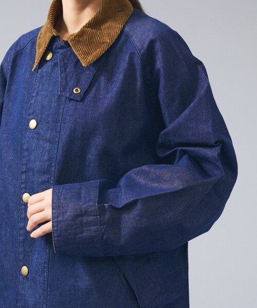 Barbour(バブアー)の「【BARBOUR / バブアー】TRANSPORT DENIM / トランスポート デニム カジュアルジャケット(ブルゾン・メンズ・インディゴブルー・38/40/42)」の13枚目の写真