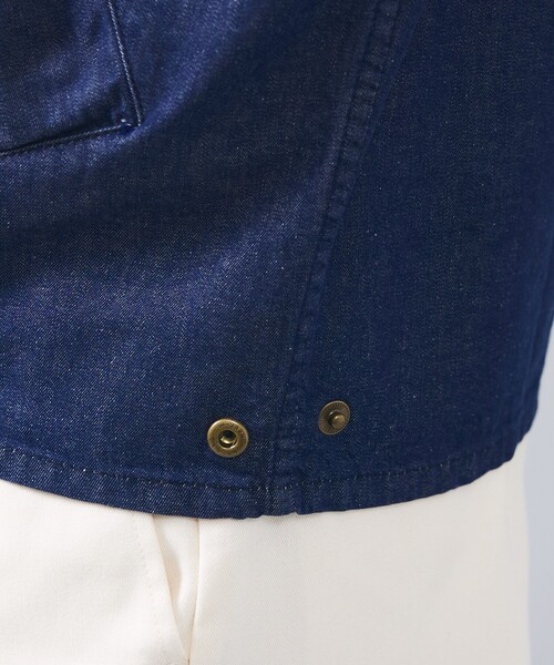 Barbour(バブアー)の「【BARBOUR / バブアー】TRANSPORT DENIM / トランスポート デニム カジュアルジャケット(ブルゾン・メンズ・インディゴブルー・38/40/42)」の11枚目の写真