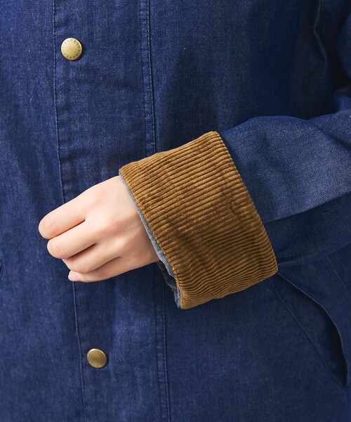 Barbour(バブアー)の「【BARBOUR / バブアー】TRANSPORT DENIM / トランスポート デニム カジュアルジャケット(ブルゾン・メンズ・インディゴブルー・38/40/42)」の8枚目の写真