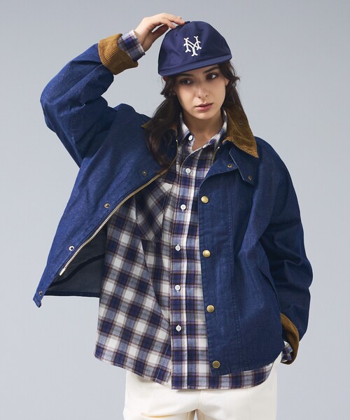 Barbour(バブアー)の「【BARBOUR / バブアー】TRANSPORT DENIM / トランスポート デニム カジュアルジャケット(ブルゾン・メンズ・インディゴブルー・38/40/42)」の6枚目の写真