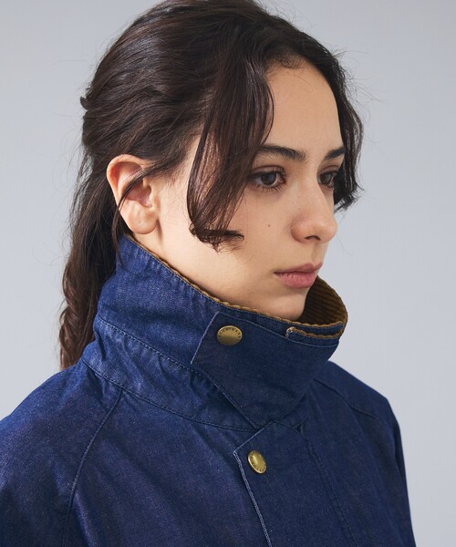 Barbour(バブアー)の「【BARBOUR / バブアー】TRANSPORT DENIM / トランスポート デニム カジュアルジャケット(ブルゾン・メンズ・インディゴブルー・38/40/42)」の4枚目の写真