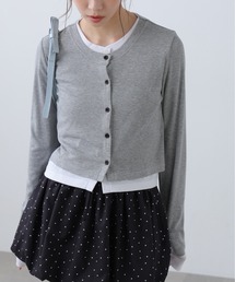 FREE'S MART | ◆レイヤード風カットソーカーディガン(Tシャツ/カットソー)