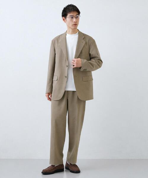 THE SHOP TK (ザ ショップ ティーケー )の「AVANT LINO リラックスジャケット セットアップ可/洗濯機OK(テーラードジャケット・メンズ・ブラック/ブラウン系・03/02/01/04)」の8枚目の写真