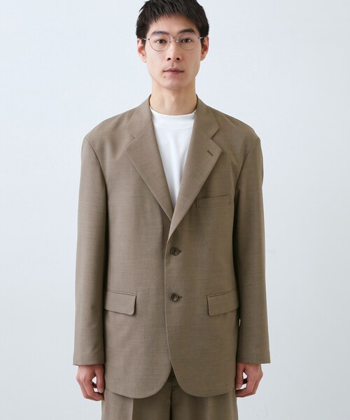THE SHOP TK (ザ ショップ ティーケー )の「AVANT LINO リラックスジャケット セットアップ可/洗濯機OK(テーラードジャケット・メンズ・ブラック/ブラウン系・03/02/01/04)」の11枚目の写真