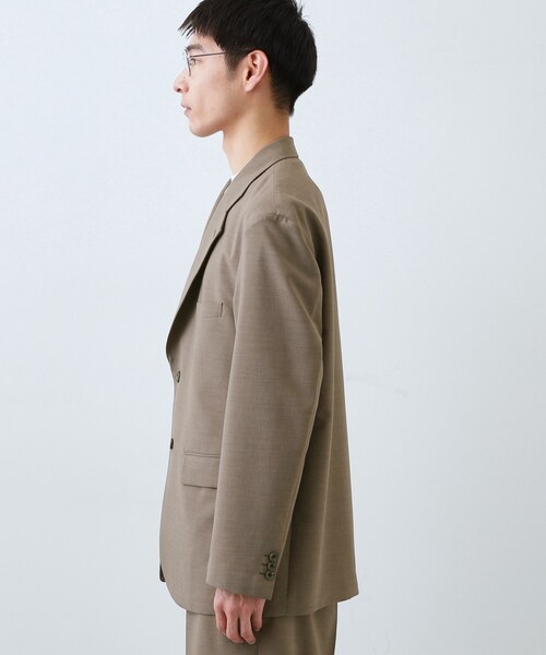 THE SHOP TK (ザ ショップ ティーケー )の「AVANT LINO リラックスジャケット セットアップ可/洗濯機OK(テーラードジャケット・メンズ・ブラック/ブラウン系・03/02/01/04)」の12枚目の写真