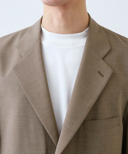 THE SHOP TK (ザ ショップ ティーケー )の「AVANT LINO リラックスジャケット セットアップ可/洗濯機OK(テーラードジャケット・メンズ・ブラック/ブラウン系・03/02/01/04)」の14枚目の写真