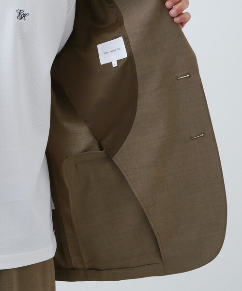 THE SHOP TK (ザ ショップ ティーケー )の「AVANT LINO リラックスジャケット セットアップ可/洗濯機OK(テーラードジャケット・メンズ・ブラック/ブラウン系・03/02/01/04)」の18枚目の写真