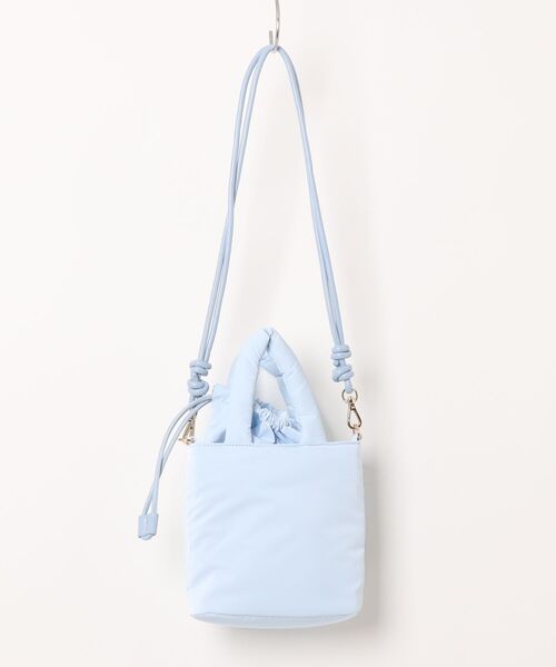 LANVIN en Bleu(ランバンオンブルー)の「ボンボン 2wayミニショルダーバッグ(ショルダーバッグ・レディース・シルバー/ライトブルー/ベビーピンク/ブラック/ホワイト/イエロー・FREE)」の7枚目の写真