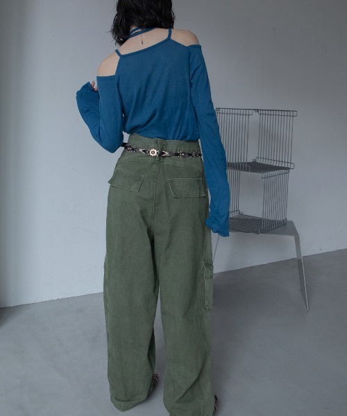 VACANCY（ヴァカンシー）の「カットオフシアーオーバートップス（Tシャツ/カットソー・レディース・ブルー/ブラック/ホワイト・FREE）」の12枚目の写真