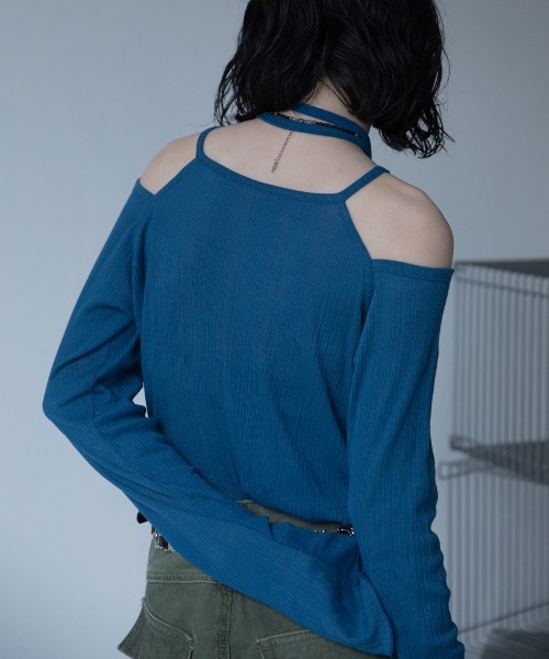 VACANCY（ヴァカンシー）の「カットオフシアーオーバートップス（Tシャツ/カットソー・レディース・ブルー/ブラック/ホワイト・FREE）」の17枚目の写真