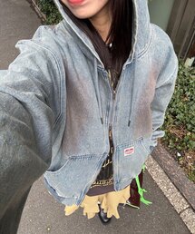 CIAOPANIC（チャオパニック）の「デニムダブルジップパーカー（デニムジャケット）」