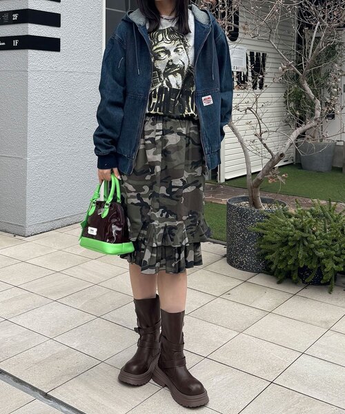 CIAOPANIC(チャオパニック)の「デニムダブルジップパーカー(デニムジャケット・レディース・インディゴブルー/グレー/サックスブルー/ブラック・MEDIUM/LARGE)」の22枚目の写真