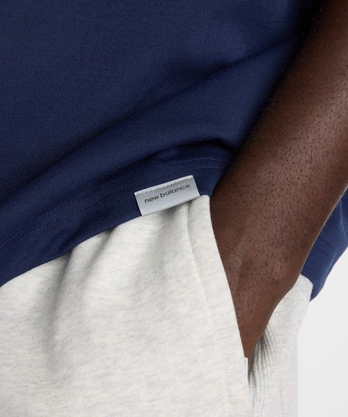 NEW BALANCE(ニューバランス)の「NBロゴTシャツ(Tシャツ/カットソー・メンズ・ネイビー/サックスブルー/ブラック/オフホワイト・XX-LARGE/X-LARGE/LARGE/MEDIUM/SMALL)」の12枚目の写真